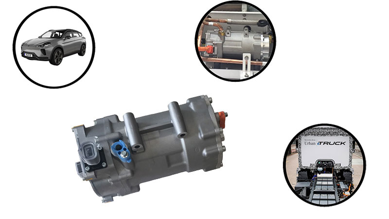 Electric air conditioning compressor application